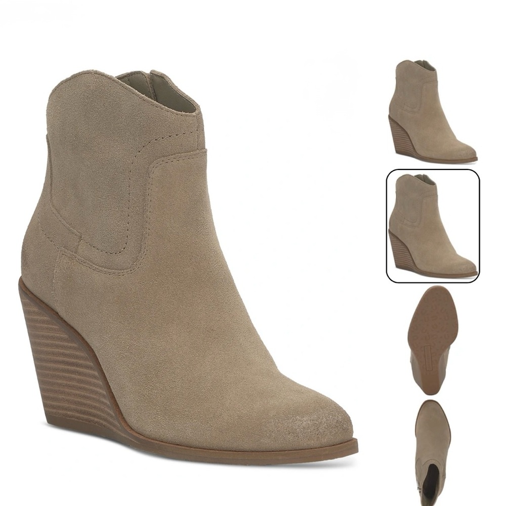 Lucky Brand Women's Waltz Suede Wedge Booties